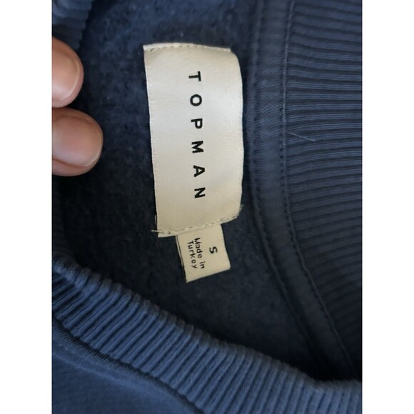 Topman Sweatshirt Mens Small Blue Discovery Crewneck ASOS Pullover - Picture 6 of 7